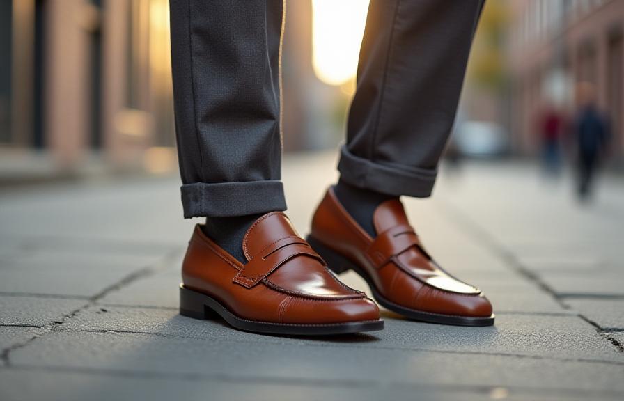 세련된 가죽 로퍼